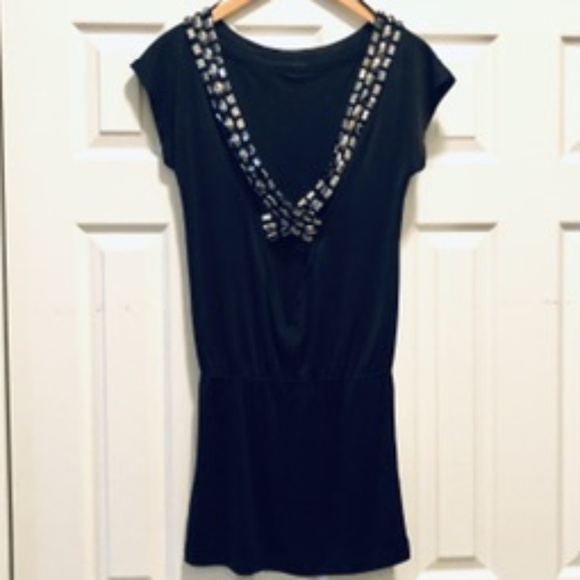 Erato Beaded Mini Dress/Blouson Top - Picture 2 of 7